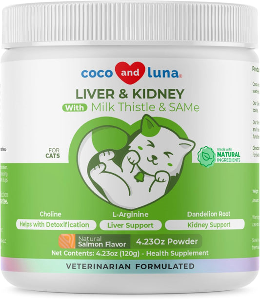 Milk Thistle for Cats - 4oz Powder - Natural Liver Supplement -4.23 0z