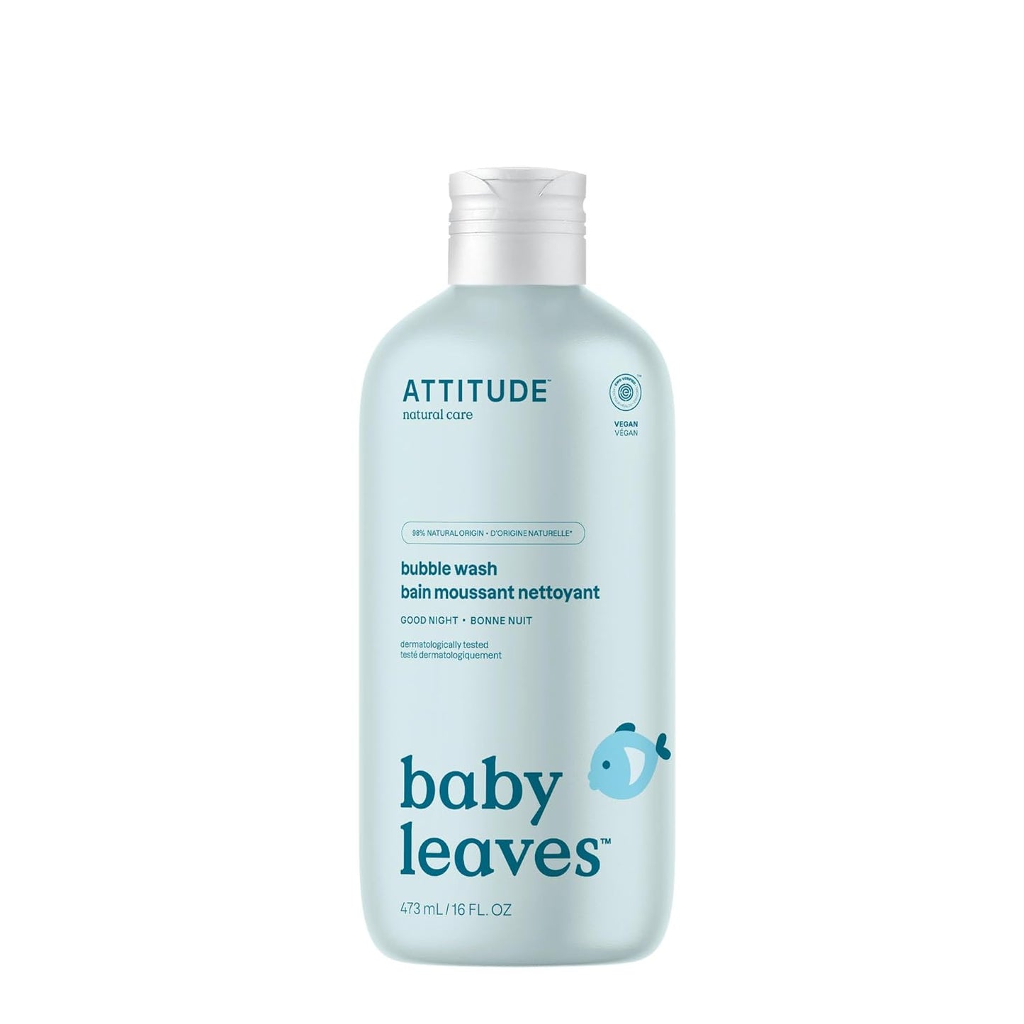 ATTITUDE Bubble Body Wash for Baby -16 Fl Oz