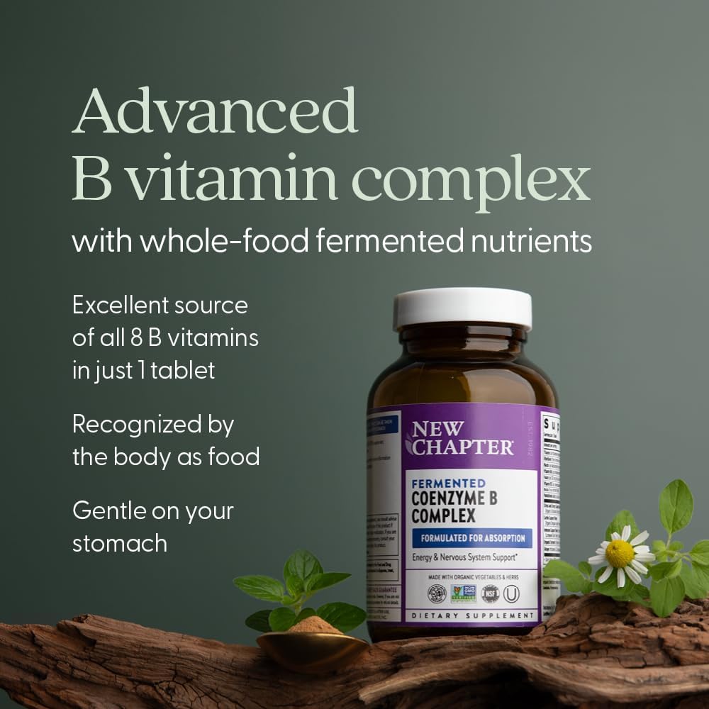 New Chapter Vitamin B Complex – Fermented Coenzyme -  30 count