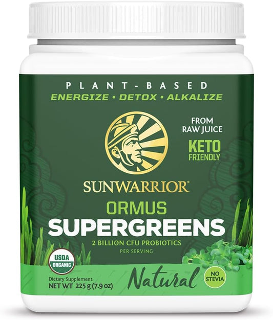 SUNWARRIOR Organic Ormus Supergreens Natural -  8 OZ