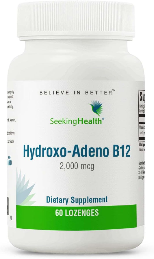 Seeking Health Hydrox-Adeno B12, 2000 mcg 60 lozenges