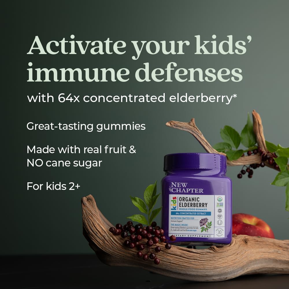New Chapter Elderberry Gummies for Kids 2+ - 30 count