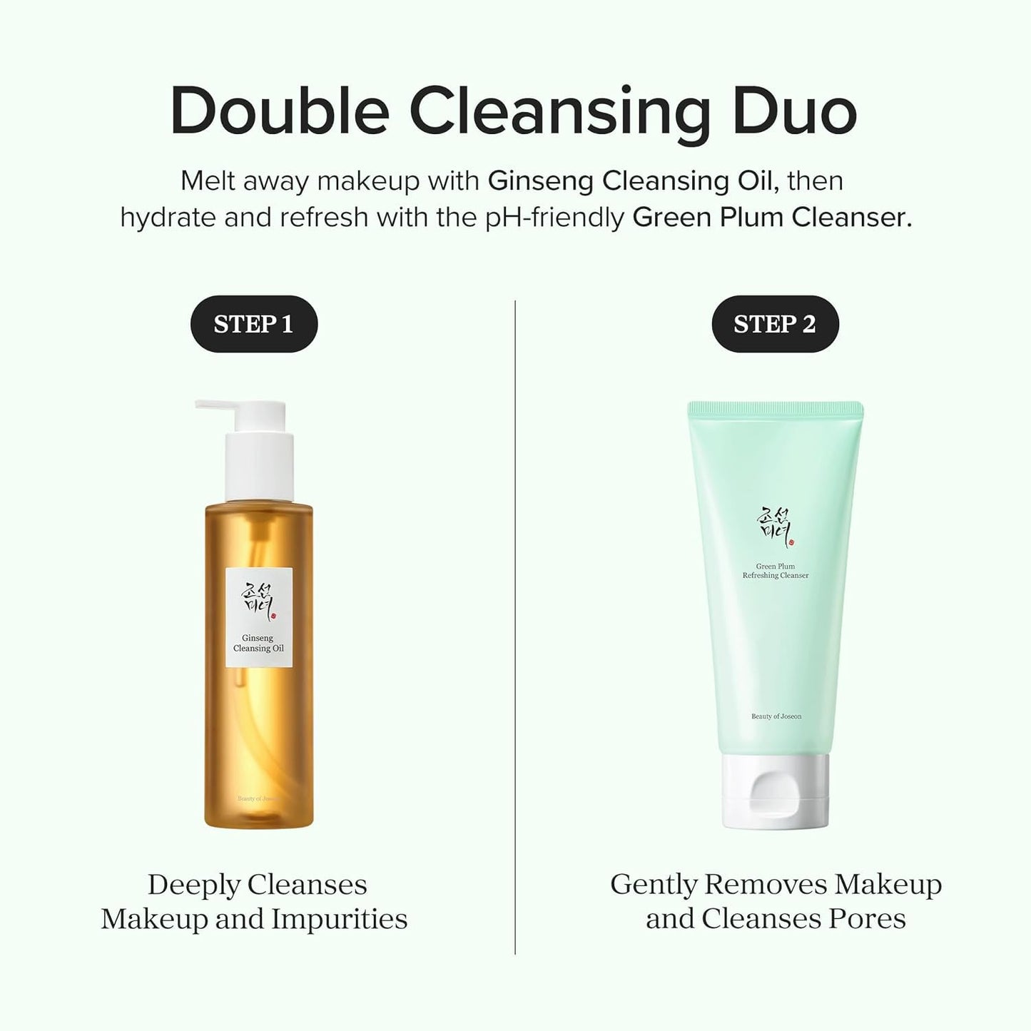 Beauty of Joseon Double Cleansing Duo With Glass Skin Moisturizer Gift - 14.4 fl oz