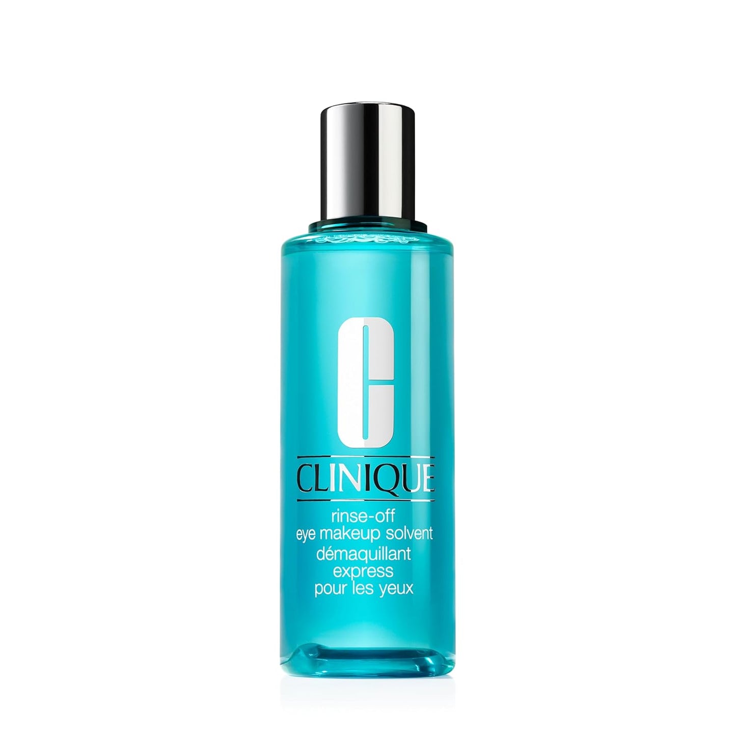 Clinique Rinse-Off Oil Free Eye Makeup Remover Solvent  Safe For Sensitive Skin, 4.2 Fl Oz