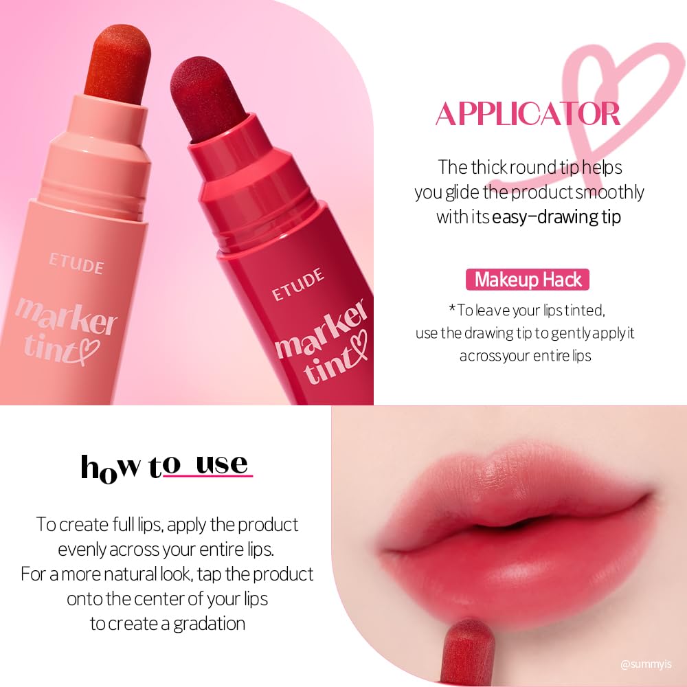 ETUDE Dear Darling Marker Tint #1 Raspberry Pop (5g)
