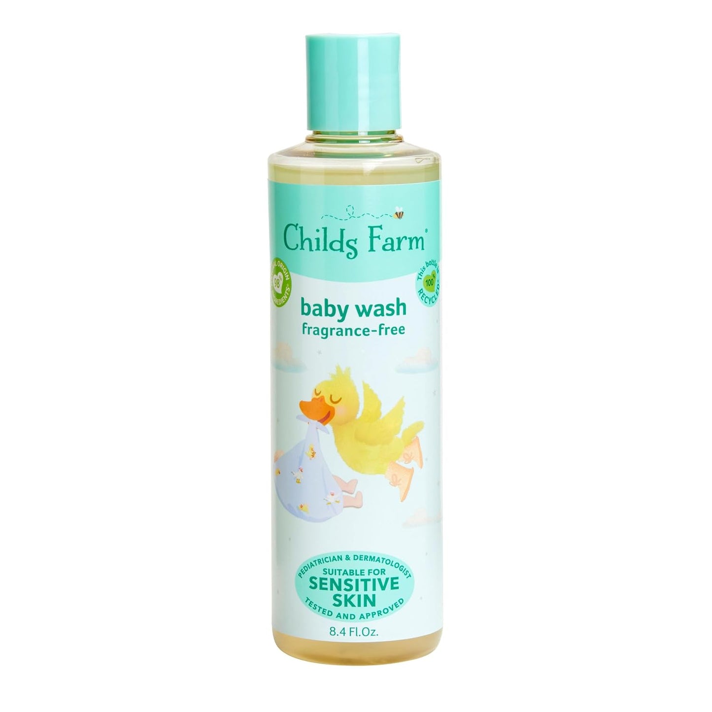 Childs Farm Baby Body Wash, Unfragranced - 8.4 Fl Oz