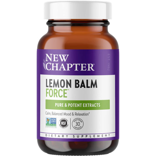New Chapter Lemon Balm Force - 30 ct Vegetarian Capsules