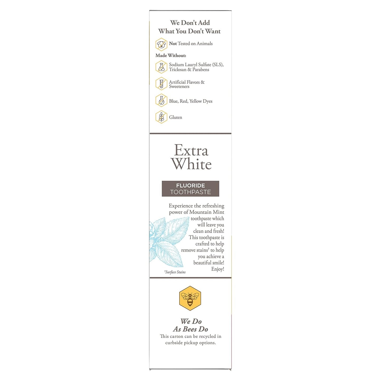 Burt's Bees Extra White Toothpaste,  4.7 oz, Pack of 3