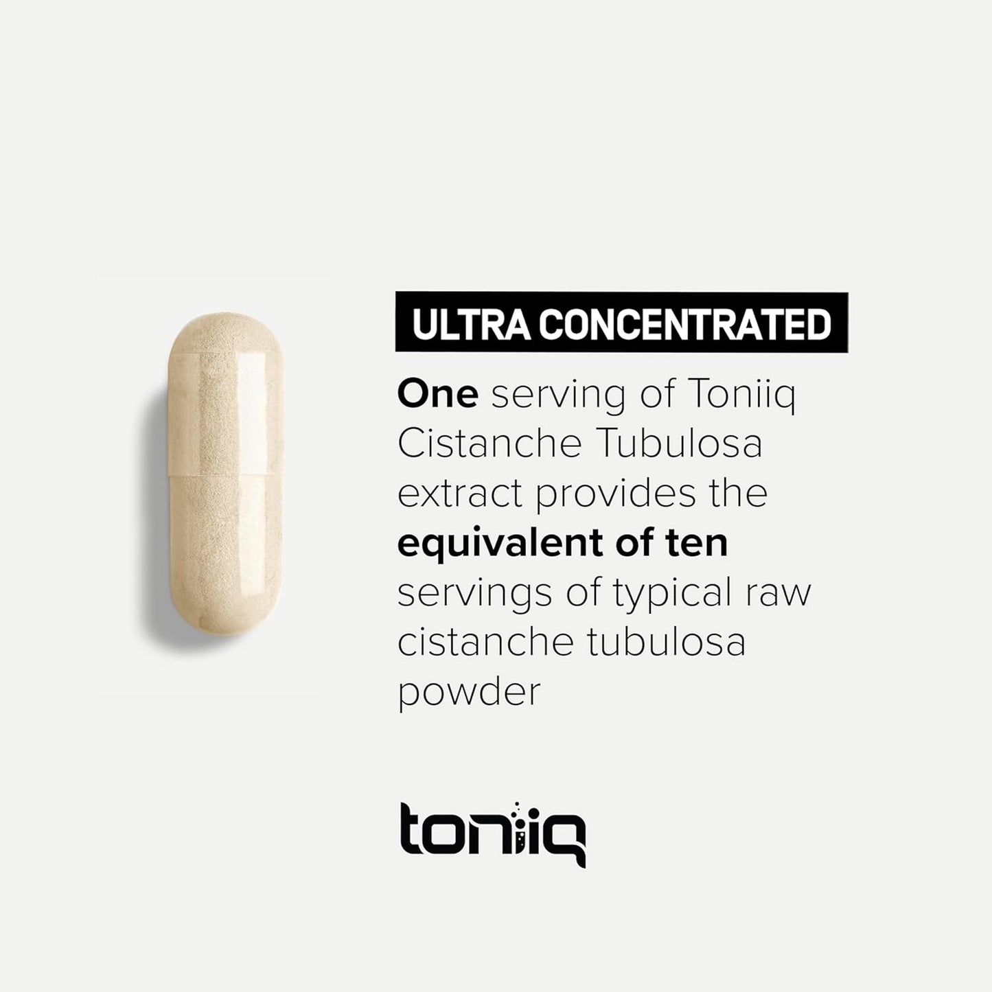 Toniiq Cistanche Tubulosa Pure Cistanche Supplement 60 Capsules