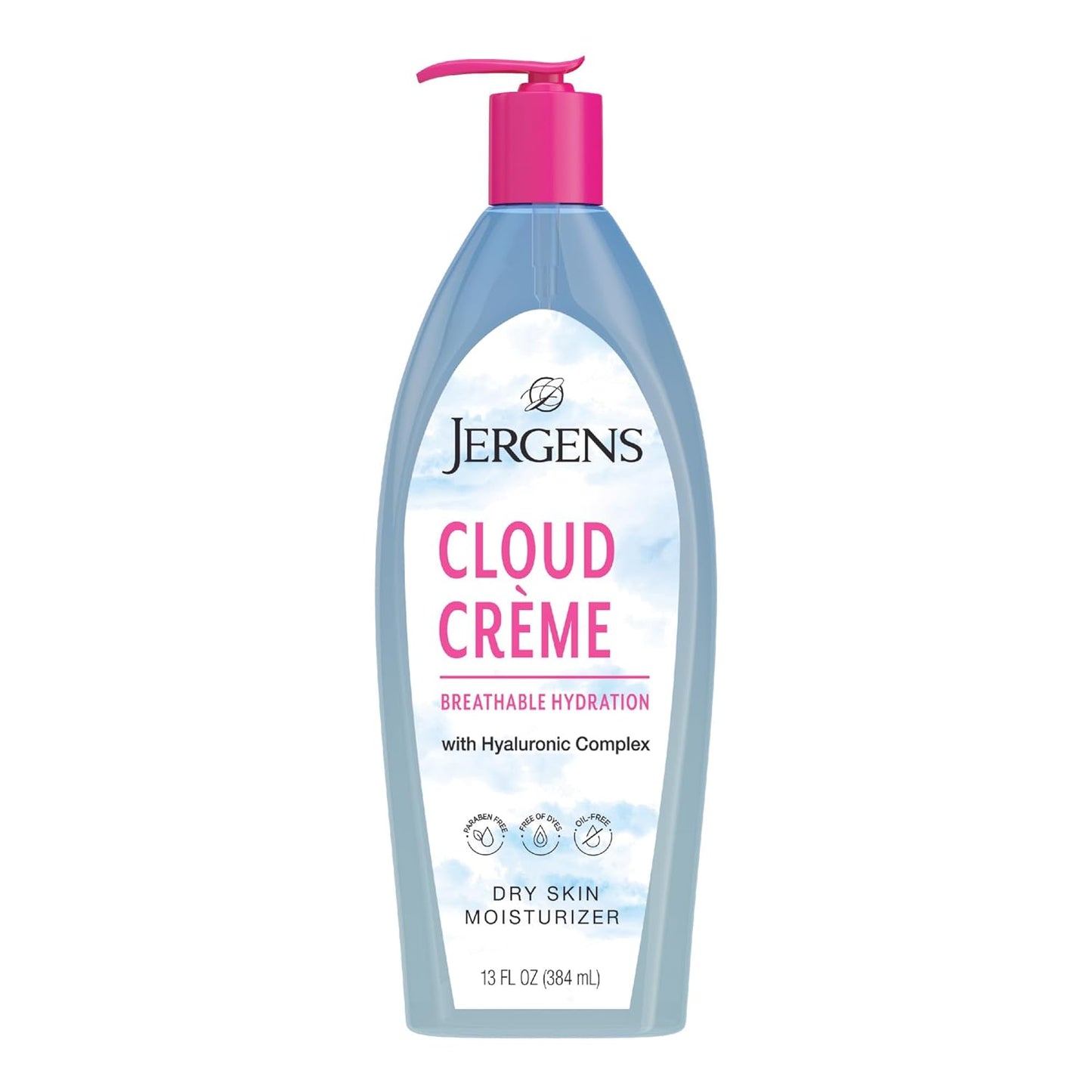 Jergens Cloud Creme Breathable Body Lotion,13 oz,White