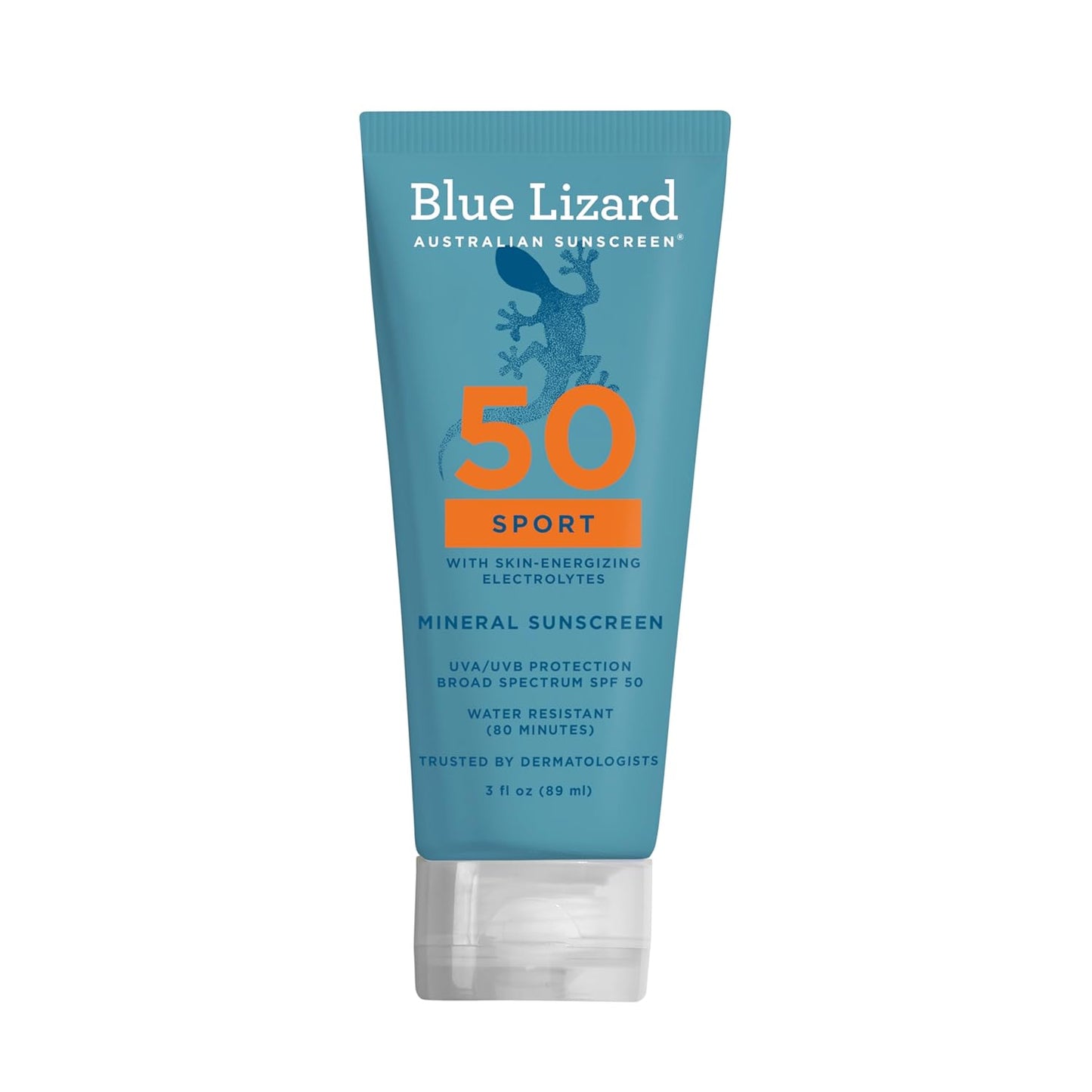 Blue Lizard Sport Mineral SPF 50 Lotion, Ideal for Athletes -  3.0 fl oz