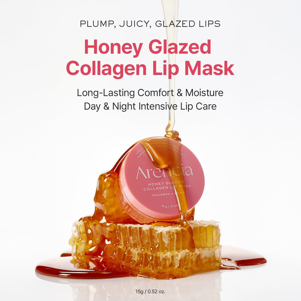 Arencia Honey Glazed Collagen Lip Mask - 0.52 oz