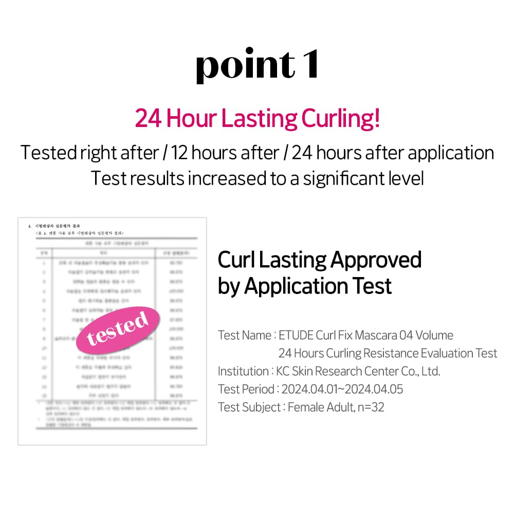 ETUDE Curl Fix Mascara,0.271 Fl Oz