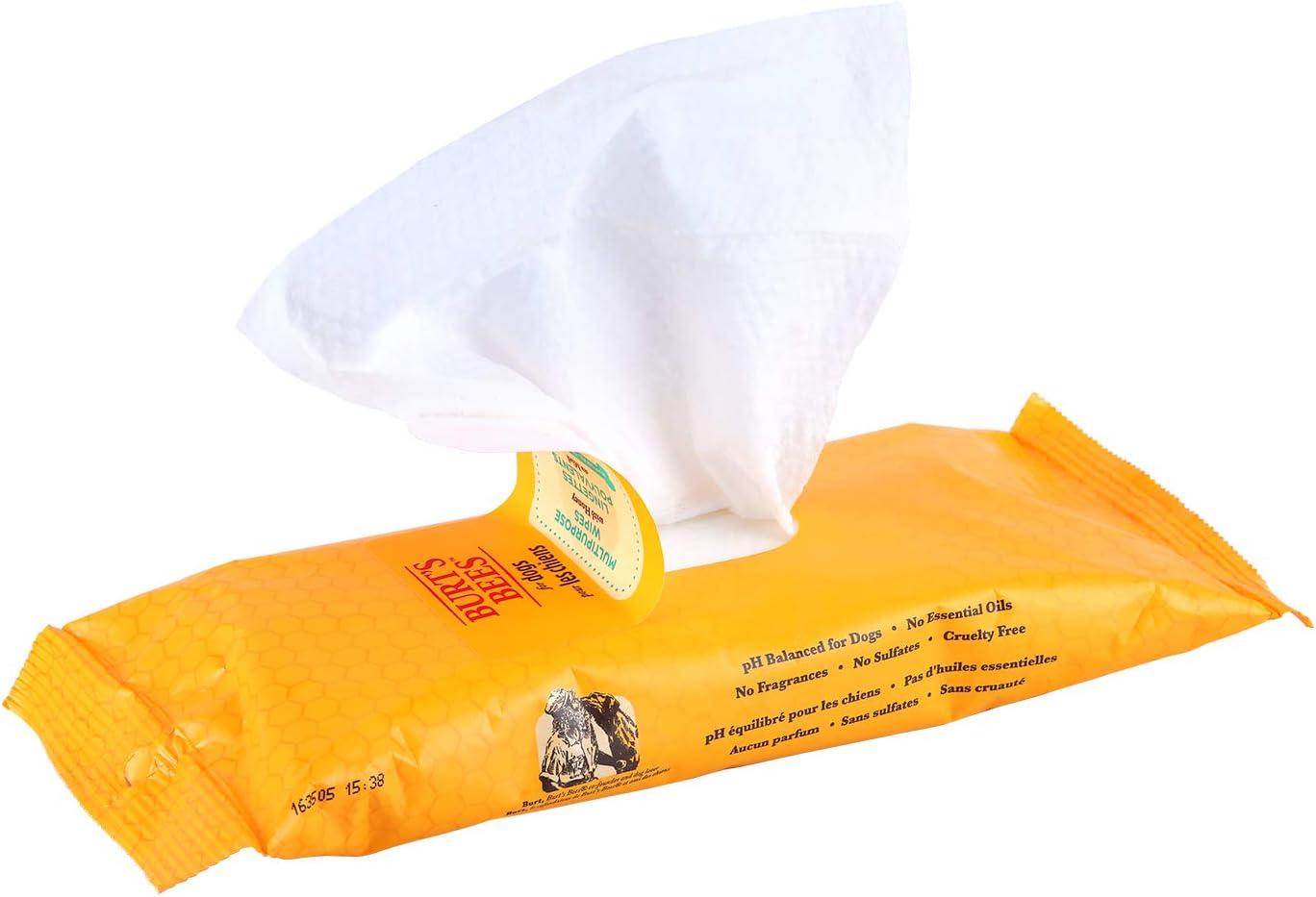 Burt's Bees for Pets Honey Multipurpose Dog Grooming Wipes - 50 Count - 3 Pack