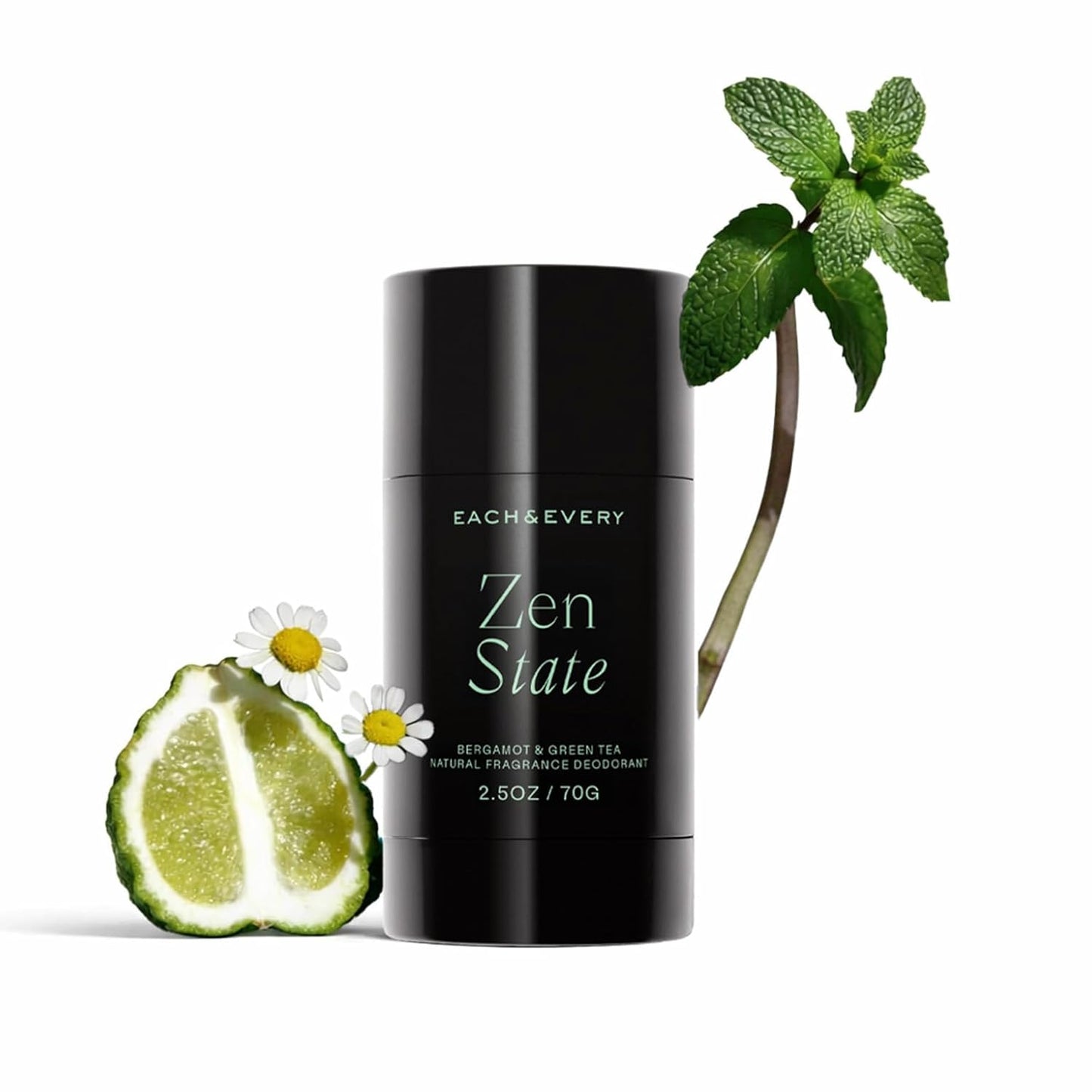Each & Every Aluminum-Free Deodorant - Bergamot & Green Tea Natural Fragrance, 2.5oz