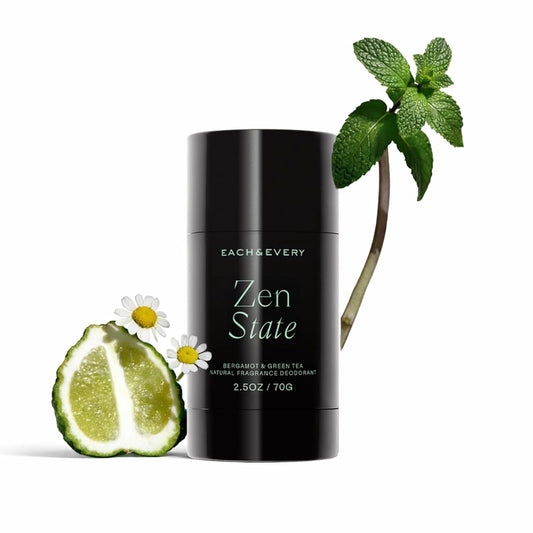 Each & Every Aluminum-Free Deodorant - Bergamot & Green Tea Natural Fragrance, 2.5oz