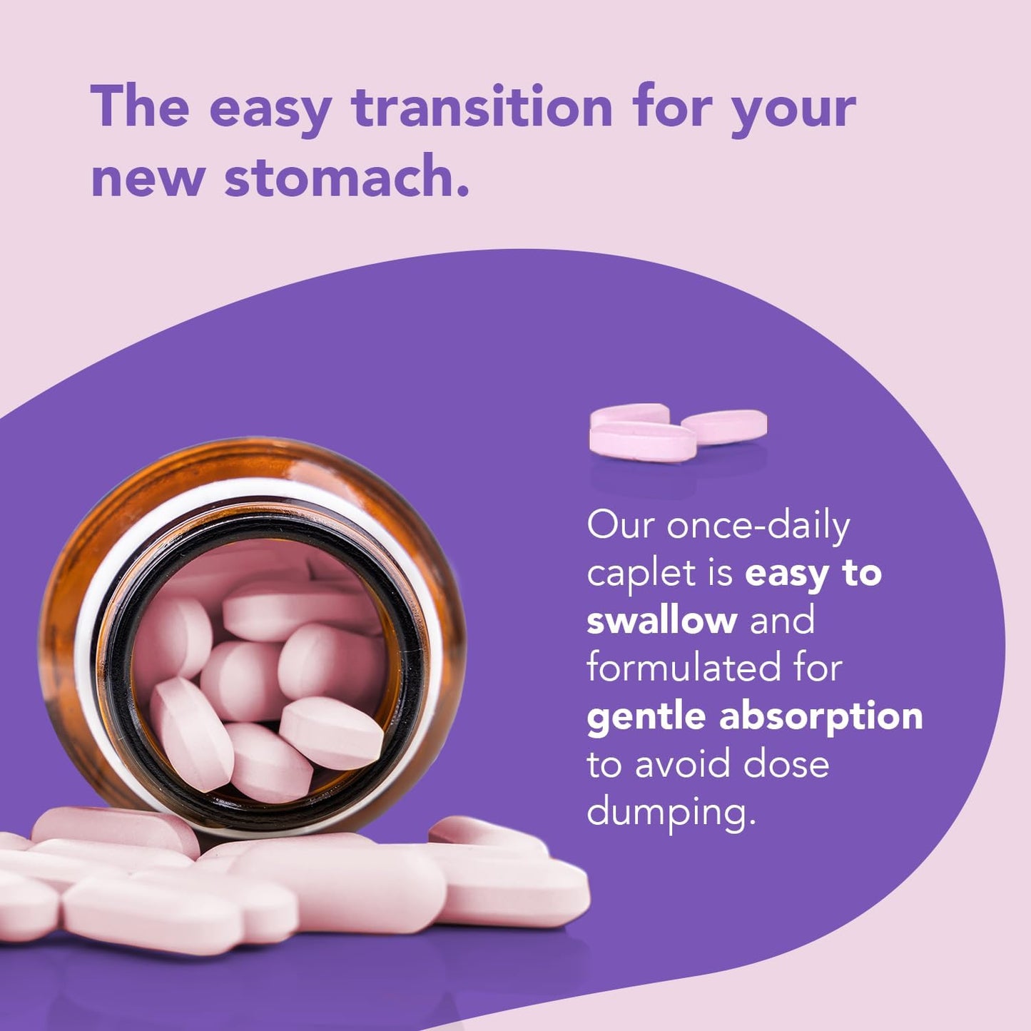 BariMelts The Step Up Once Daily Bariatric Multivitamin with Iron 60 Caplets