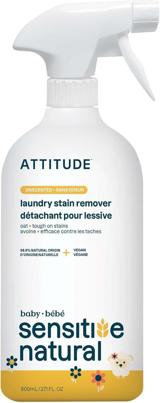 ATTITUDE Laundry Stain Remover for Baby Clothes - 27 Fl Oz