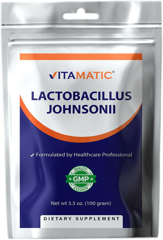 Vitamatic Lactobacillus Johnsonii Probiotic Powder - 100 Gram (3.5 OZ)