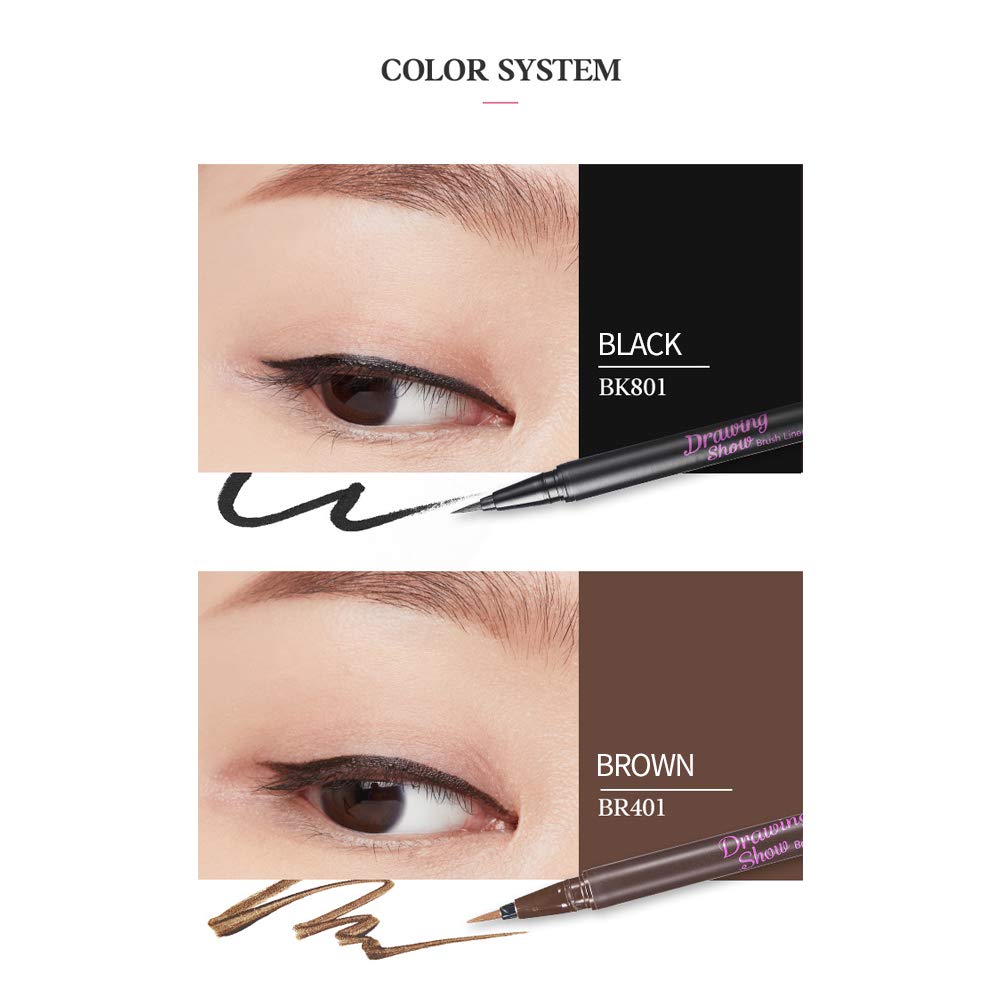 ETUDE Drawing Show Brush Eyeliner 0.021 Ounce
