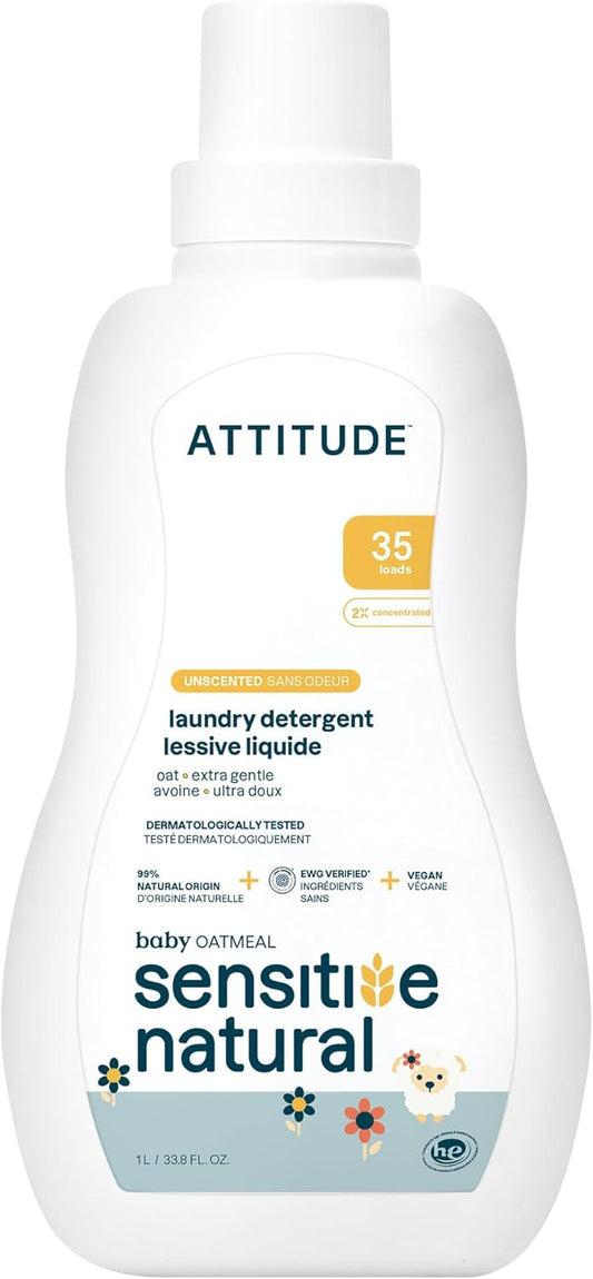 ATTITUDE Baby Laundry Detergent - 33.8 Fl Oz