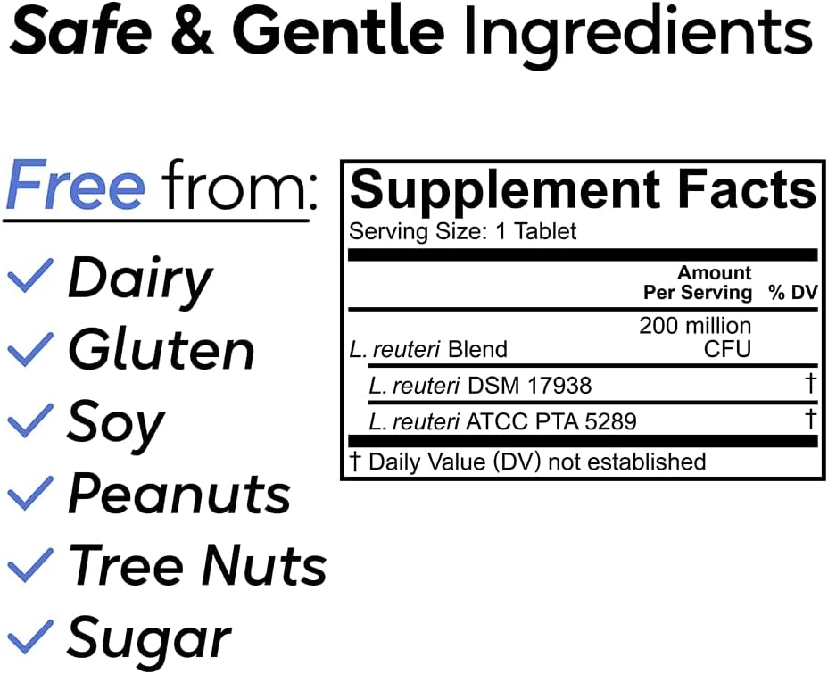 BioGaia Nurture & Grow Kids Probiotic  Ages 5+  Chewable Probiotic 30 count