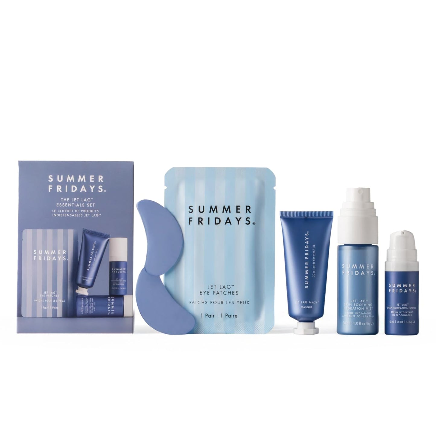 Summer Fridays Jet Lag™ Essentials - - Travel Size Skincare Kit & Gift Set (4 Count)