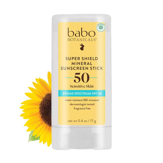 Babo Botanicals Super Shield SPF 50 Stick Sunscreen 0.6 oz