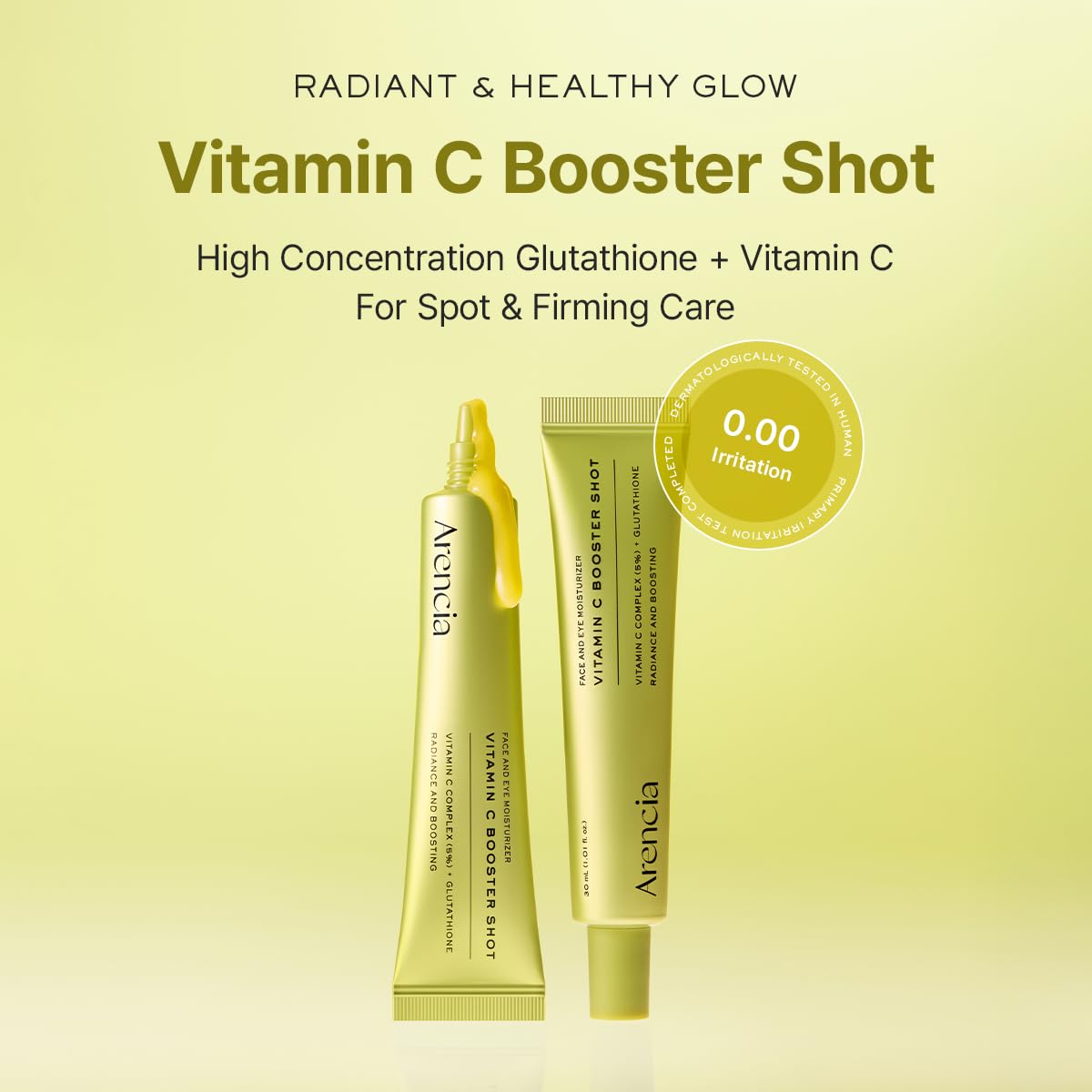 Arencia Vitamin C Booster Shot Serum with Glutathione - 0.33 fl.oz