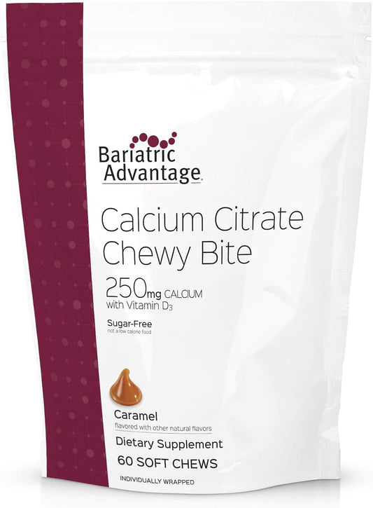 Bariatric Advantage Calcium Citrate Chewy Bites 250mg 60 Count