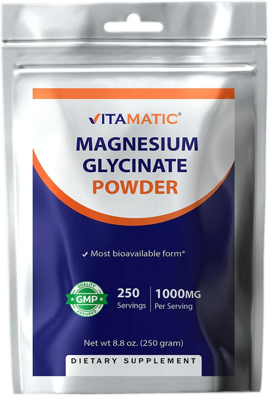 Vitamatic Magnesium Glycinate 1000mg - 8.8 oz