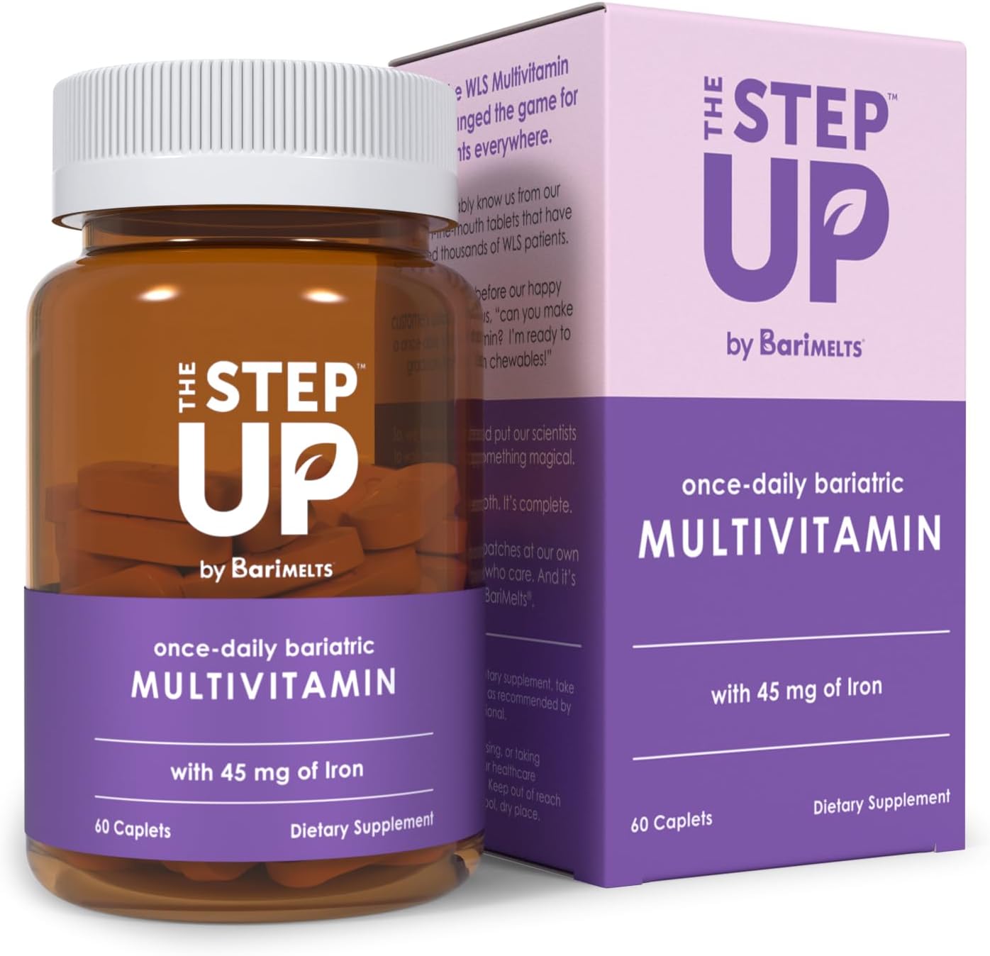 BariMelts The Step Up Once Daily Bariatric Multivitamin with Iron 60 Caplets