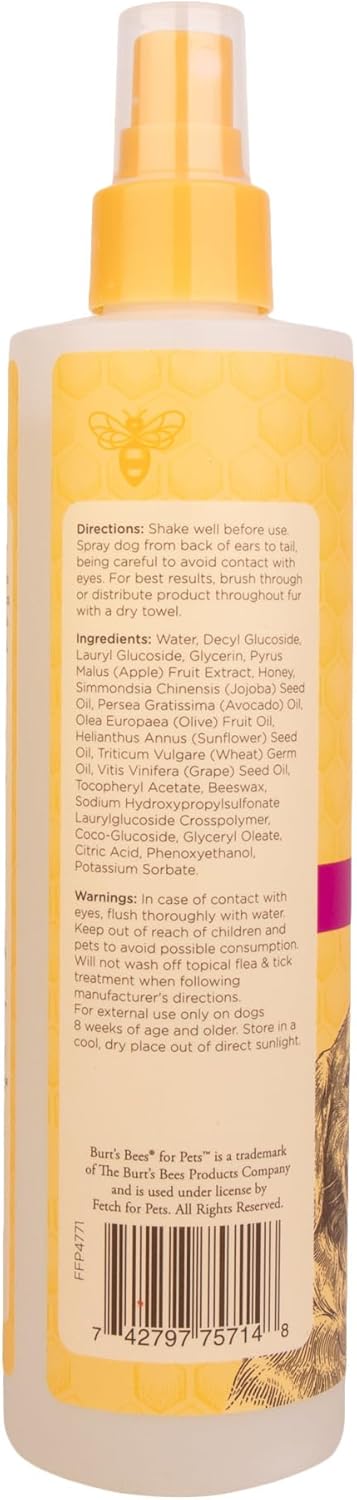 BURT'S BEES FOR PETS Waterless Shampoo Spray for Dogs - 10 Fl Oz - 2 Pack
