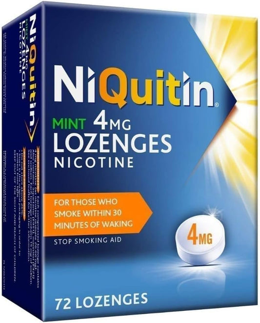 NiQuitin Mint 4 mg  - Effective Smoking Craving Relief - 72 Lozenges
