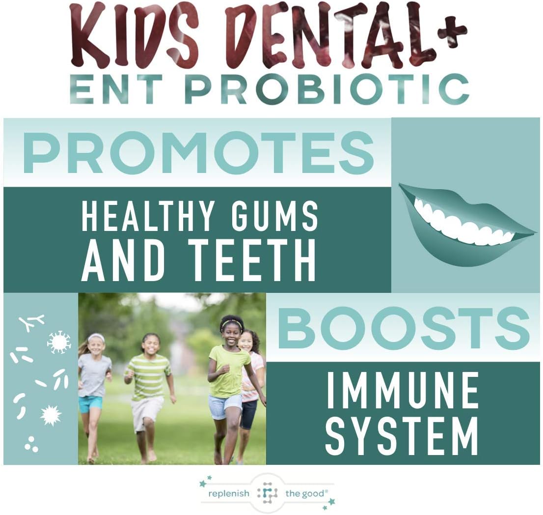 Replenish the Good Kids Dental & ENT Vegan Probiotics 60 count