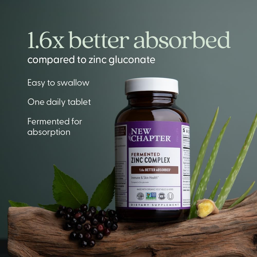 New Chapter  Fermented Zinc Complex - 30 Count