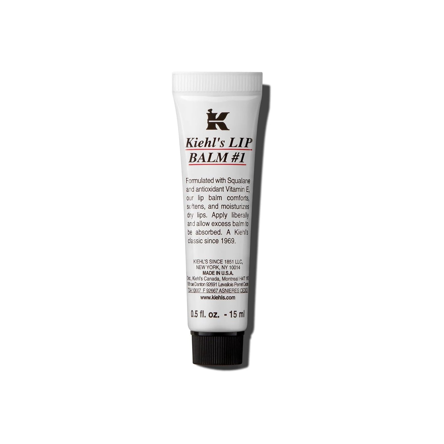 Kiehl's Lip Balm #1, Moisturizing Clear Lip Treatment  0.5 fl oz