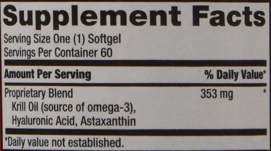 MegaRed Omega-3 Krill Oil and Joint Supplement Joint Care 60 softgels