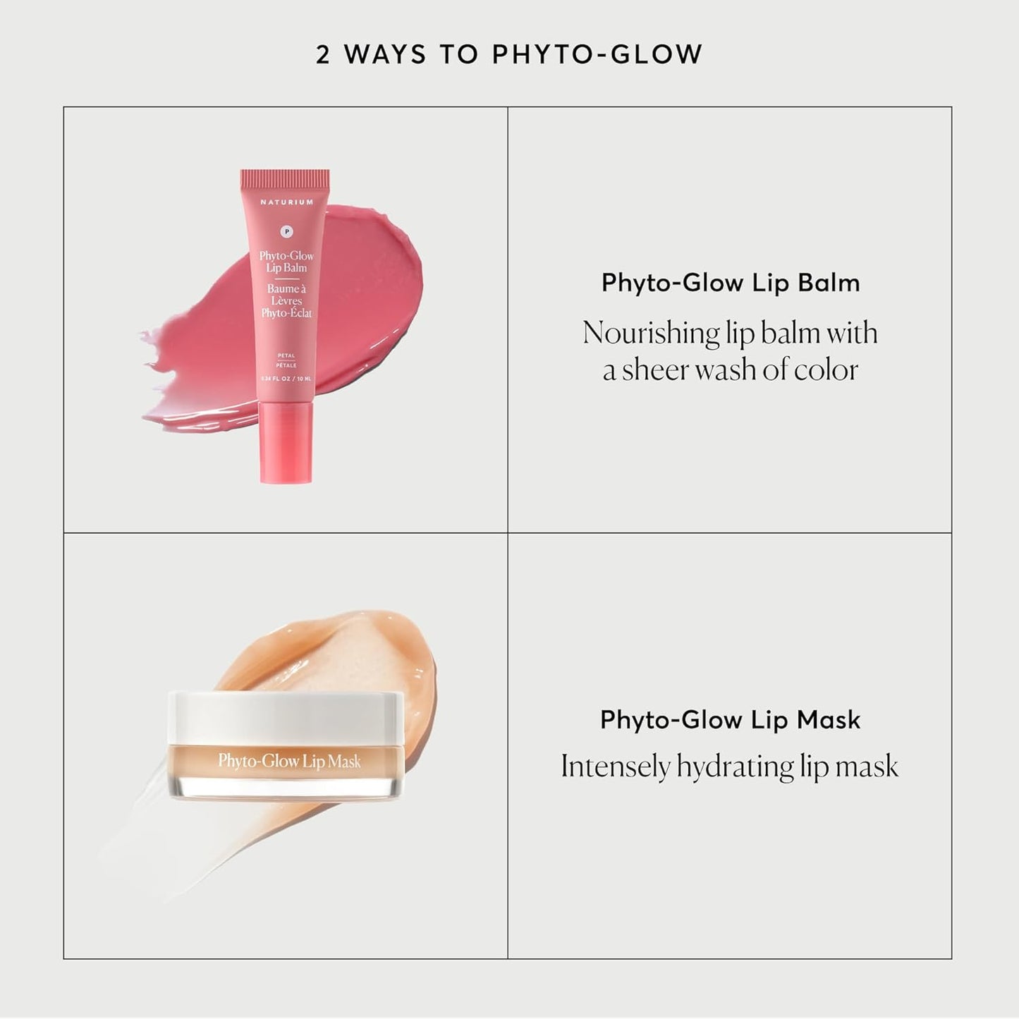 Naturium Phyto-Glow Lip Balm -  0.34 oz Petal