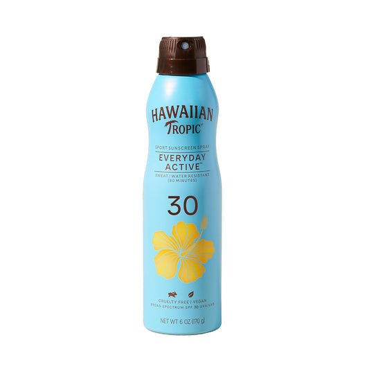 Hawaiian Tropic Everyday Active Clear Spray Sunscreen SPF 30, 6oz