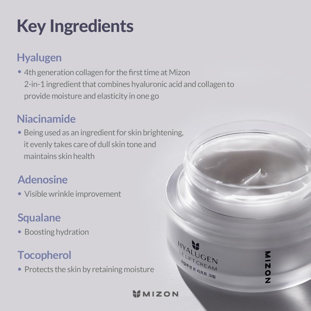 MIZON Hyalugen Le Lift Cream with Hyaluronic Acid - 1.69 oz