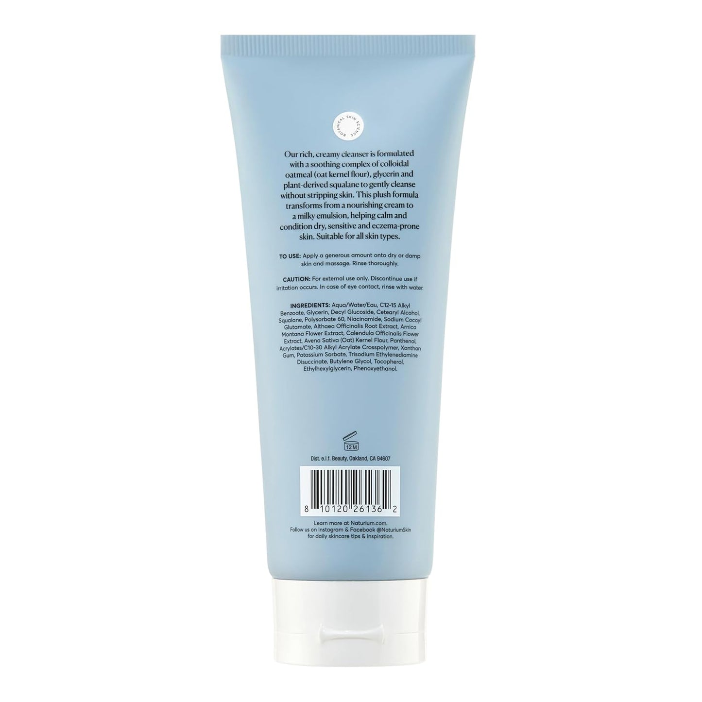 Naturium Multi-Calm Cream Cleanser face wash - 7.1 fl oz