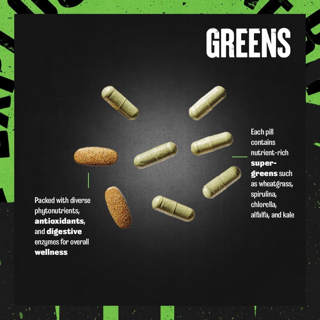 Animal Greens Pak - Chlorophyll, Spectra, Superfood Whole Food Prebiotic- 30 count