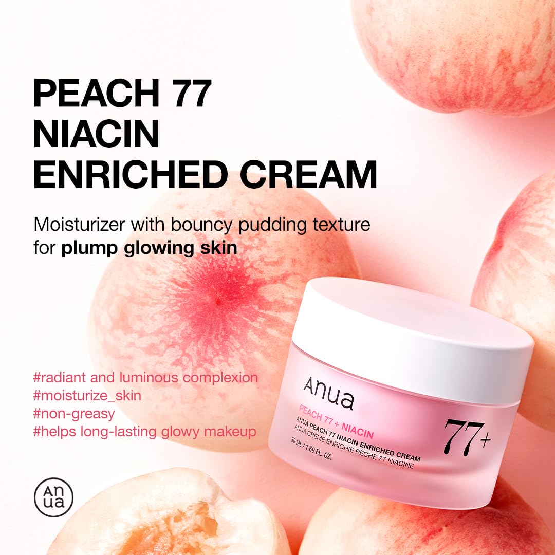 Anua Peach Niacinamide Cream, Face Moisturizer - 1.69 fl.oz