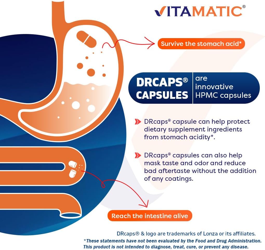 Vitamatic Bifidobacterium lactis - 20 Billion per DR Capsule - 60 Count