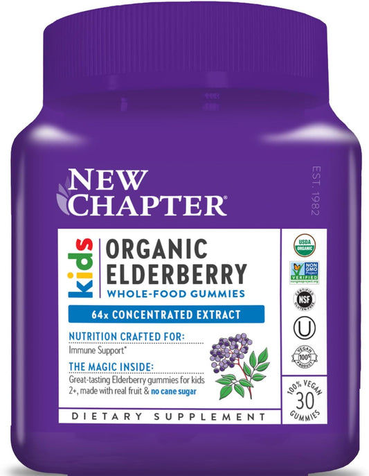 New Chapter Elderberry Gummies for Kids 2+ - 30 count