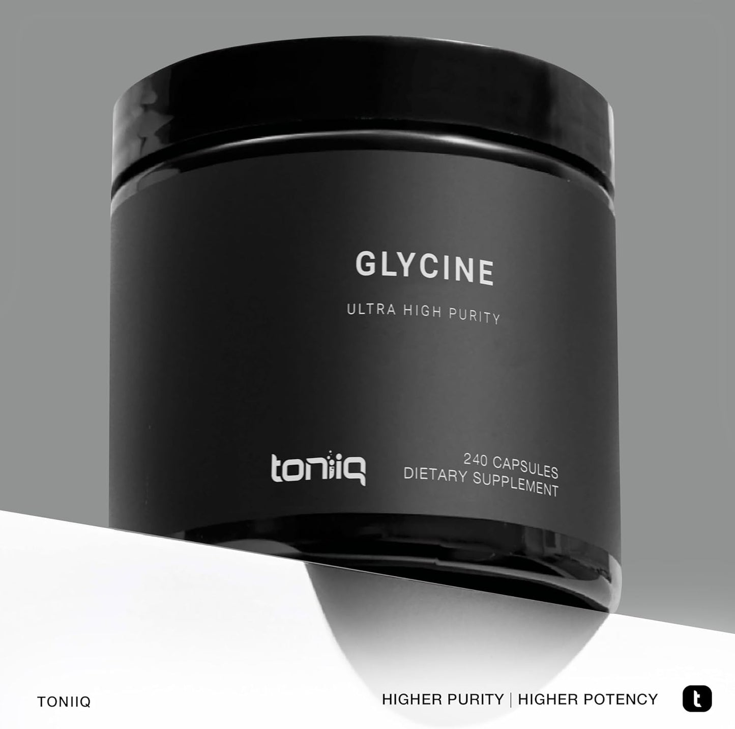 Toniiq 1300mg Glycine Supplements - 240 capsules