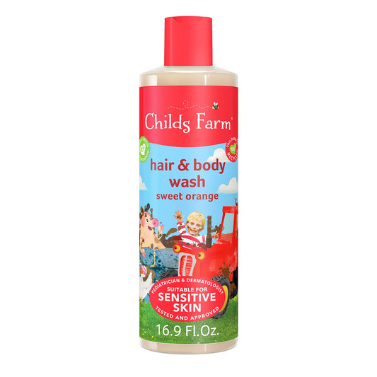 Childs Farm, Kids Hair & Body Wash for Dry  Organic Sweet Orange - 16.9 fl oz