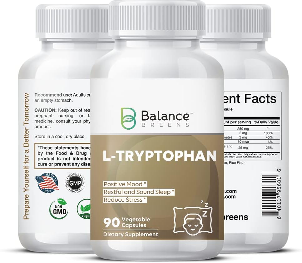 Balance Breens L-Tryptophan 90 Vegan Capsules