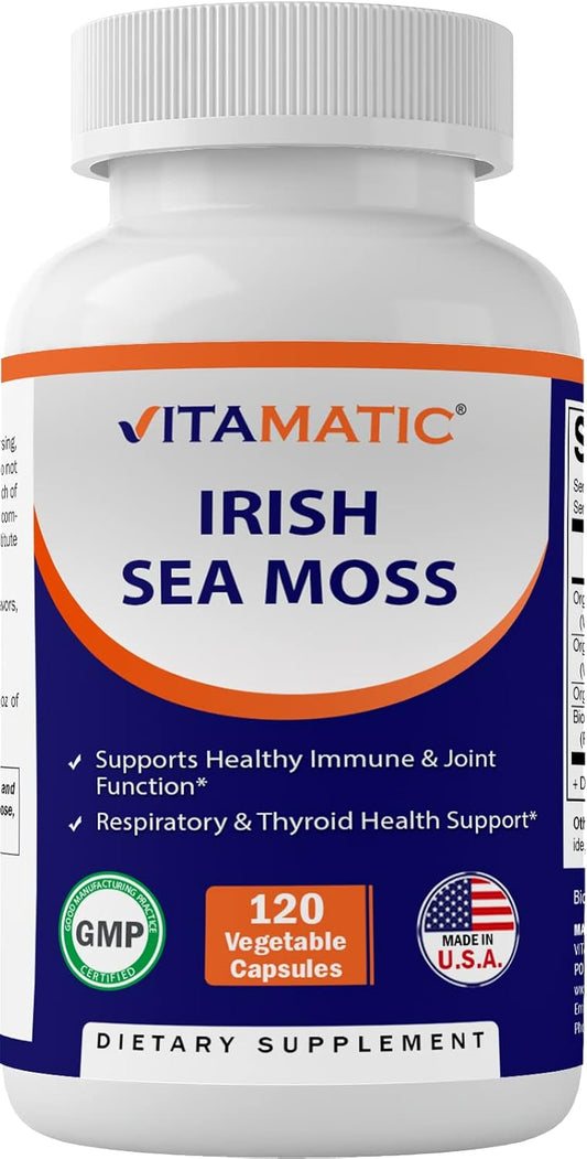 Vitamatic Irish Sea Moss – 120 Vegetarian Capsules